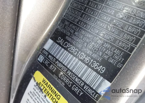 2016 Land Rover Discovery Sport Se from USA, damaged, VIN SALCP2BG1GH613649